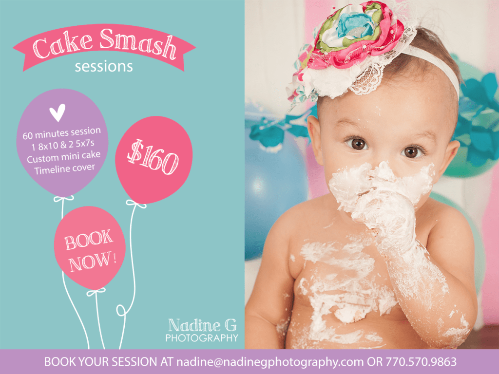 North Atlanta Smash Cake photographer, 1st year birthday photos, child and baby photographer