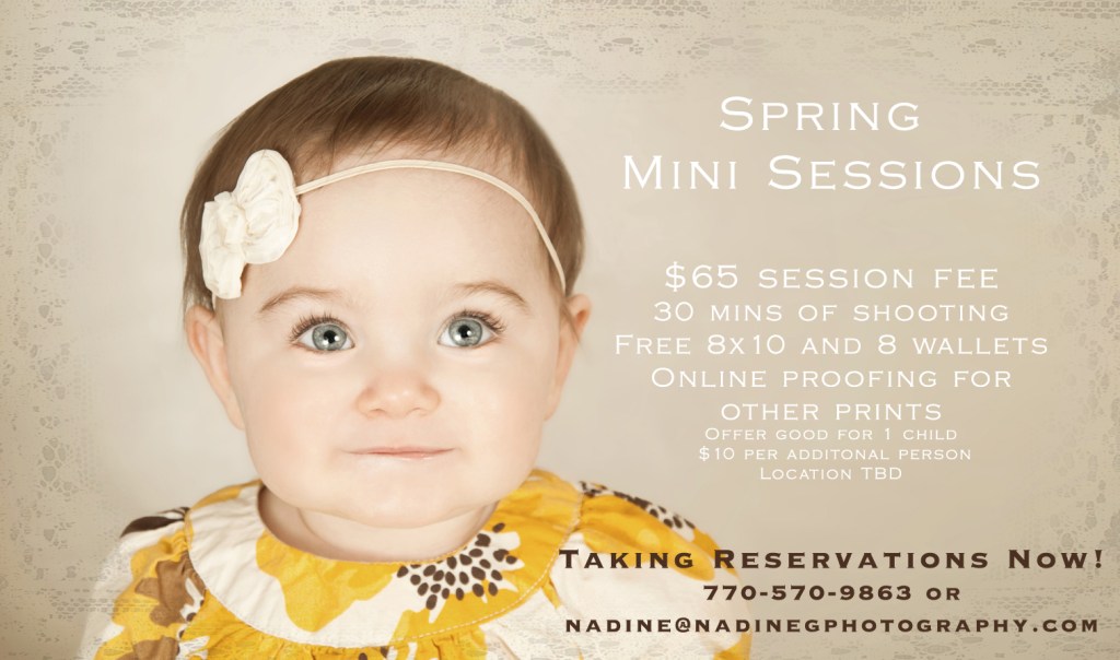 Buford, Suwanee, Duluth, Lilburn GA Spring Mini sessions