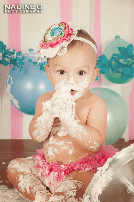 Lilburn, Duluth, Suwanee, Buford, Norcross GA Smash cake session photographer